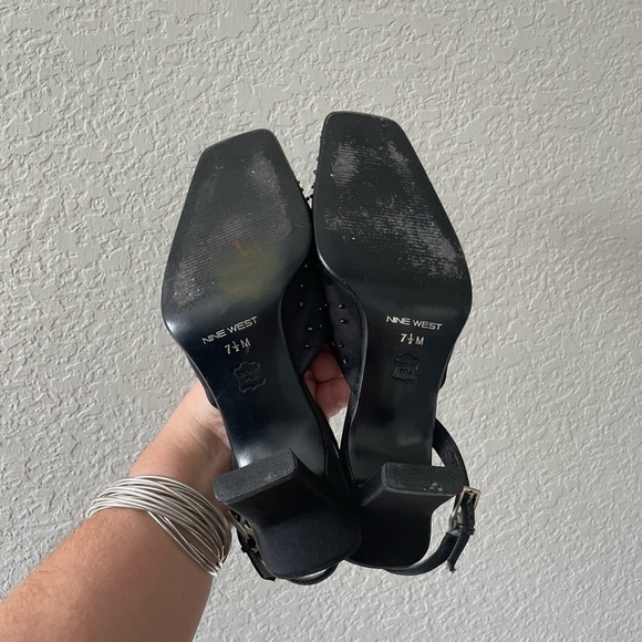 Vintage 1990’s Nine West Square Toe Heels - Picture 8 of 10